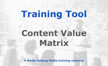 Tool: The Content Value Matrix Graphic for a Media Helping Media Training Tool