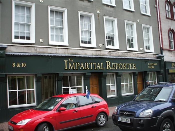 Image of the Impartial reporter pub by Kenneth Allen released via Creative Commons CC BY-SA 2.0