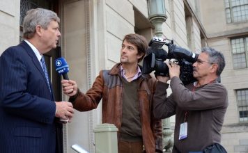 Interviewing politicians Image by U.S. Department of Agriculture released via Creative Commons CC BY-SA 2.0