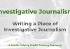 How to structure a powerful Investigative Story Investigative Journalism - a MHM training article graphic