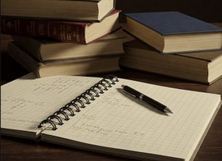 Investigative journalism best-practice Graphic of books and pen created using Google Gemini AI