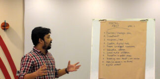 Media training requirements Training in Dhaka, Bangladesh. Image by David Brewer shared via Creative Commons