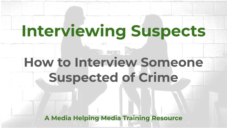 Dealing with suspects - a MHM training article graphic