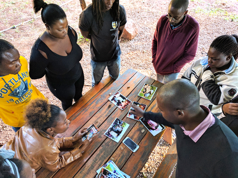 Photograph of media training in Zimbabwe by David Brewer released via Creative Commons BY-NC-SA 4.0.