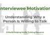 Why would anyone want to talk to a journalist? Interviewee Motivation - a MHM training article graphic