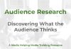 The value of audience research Audience Research - a MHM training article graphic