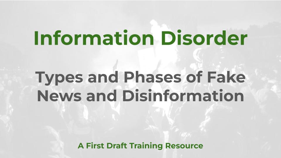 Information Disorder - a Media Helping Media training article graphic