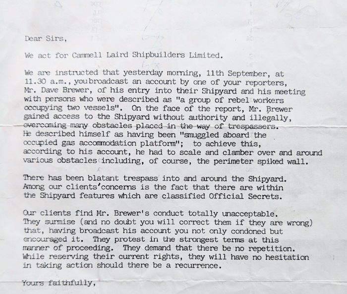 Solicitor's letter
