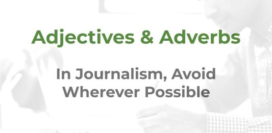 Adjectives and Adverbs - a MHM graphic for a training article
