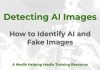 Detecting AI-generated images Detecting AI Images - a MHM training article graphic
