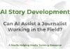 Using AI for story development AI Story Development - a MHM training article graphic