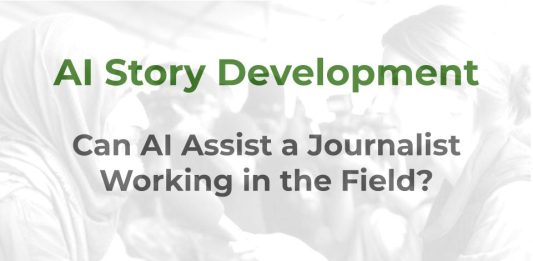 AI Story Development - a MHM training article graphic