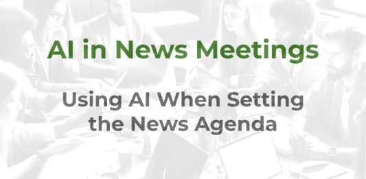 AI in News Meetings - a MHM training article graphic