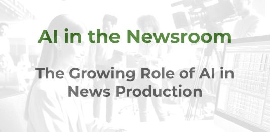 AI in the Newsroom - a MHM training article graphic