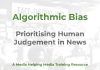 Dealing with algorithmic bias in news Algorithmic bias in news - a MHM training resource graphic