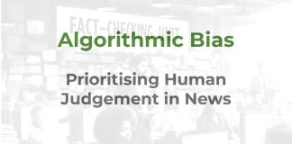 Dealing with algorithmic bias in news Algorithmic bias in news - a MHM training resource graphic