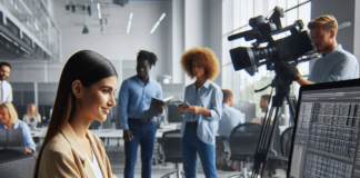 Using AI as a newsroom tool Data journalist image created by Microsoft's AI Image Designer