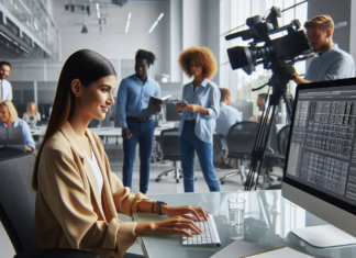 Using AI as a newsroom tool Data journalist image created by Microsoft's AI Image Designer