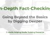Beyond basic fact-checking In-Depth Fact-Checking - a MHM training article graphic