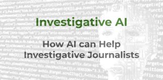 AI and investigative journalism Investigative AI - a MHM training article graphic