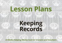 Lesson: Keeping news records Graphic for a Media Helping Media lesson plan