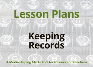 Lesson: The importance of keeping records Graphic for a Media Helping Media lesson plan