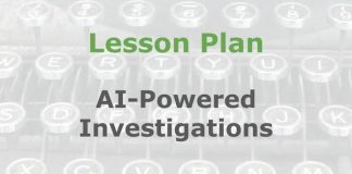 Lesson: AI and investigative journalism Graphic for a Media Helping Media Lesson Plan