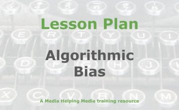 Lesson: Dealing with algorithmic bias in news Graphic for a Media Helping Media Lesson Plan