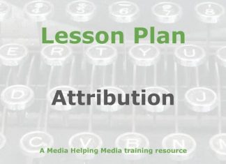 Lesson: Referencing, attribution, and plagiarism Graphic for a Media Helping Media Lesson Plan