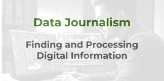 What is data journalism? Data Journalism -a MHM training article graphic