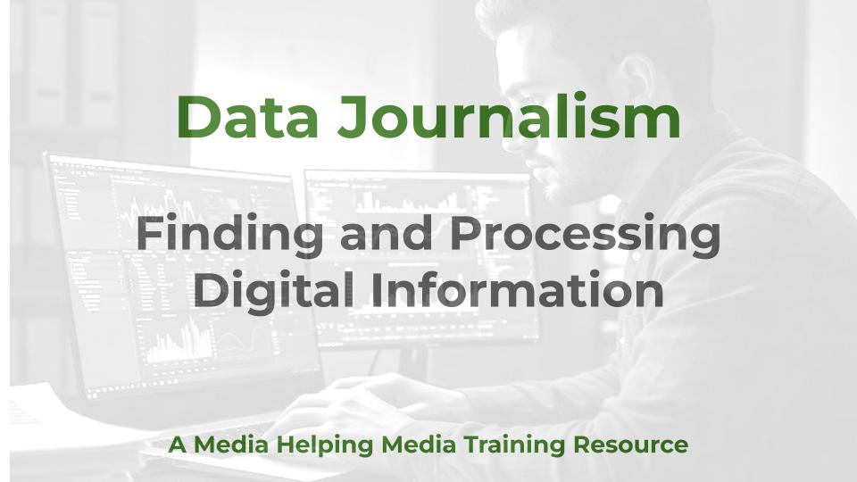 Data Journalism -a MHM training article graphic