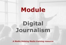 Module: Digital Journalism Graphic for a Media Helping Media course module