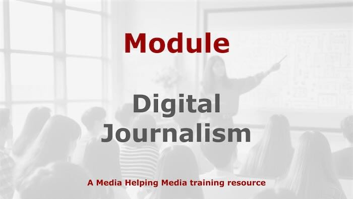 Graphic for a Media Helping Media course module