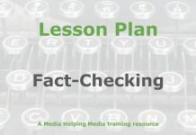 Lesson: Fact-checking and adding context Graphic for a Media Helping Media Lesson Plan