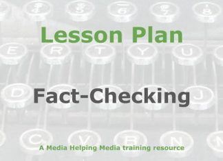 Lesson: Fact-checking and adding context Graphic for a Media Helping Media Lesson Plan