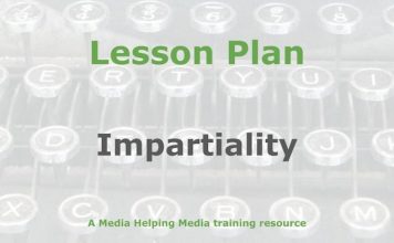 Lesson: Impartiality in journalism Graphic for a Media Helping Media Lesson Plan