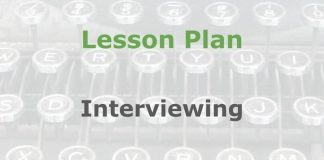 Lesson: Preparing for and carrying out an interview Graphic for a Media Helping Media Lesson Plan