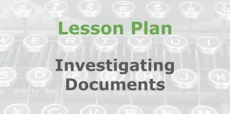 Lesson: Investigating Documents Graphic for a Media Helping Media Lesson Plan
