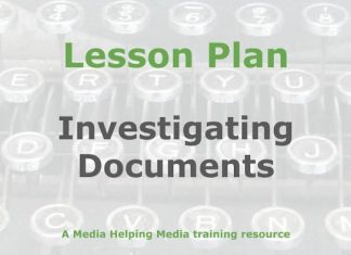 Lesson: Investigating Documents Graphic for a Media Helping Media Lesson Plan