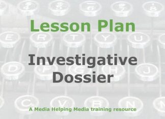 Lesson: Compiling an investigative journalism dossier Graphic for a Media Helping Media Lesson Plan