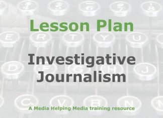 Lesson: Planning a journalistic investigation Graphic for a Media Helping Media Lesson Plan