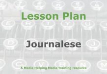 Lesson: Clichés, journalese, and jargon Graphic for a Media Helping Media Lesson Plan