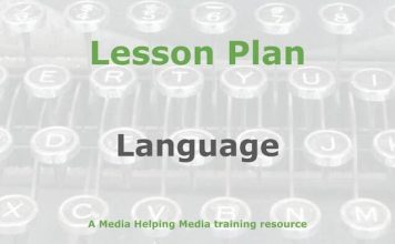 Lesson: Language and style basics Graphic for a Media Helping Media Lesson Plan