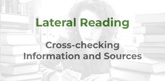 Lateral Reading - a MHM training resource graphic