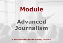 Module: Advanced Journalism Graphic for a Media Helping Media course module
