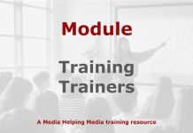 Module: Training of Trainers Graphic for a Media Helping Media course module