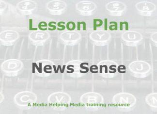Lesson: Developing and applying news sense Graphic for a Media Helping Media Lesson Plan