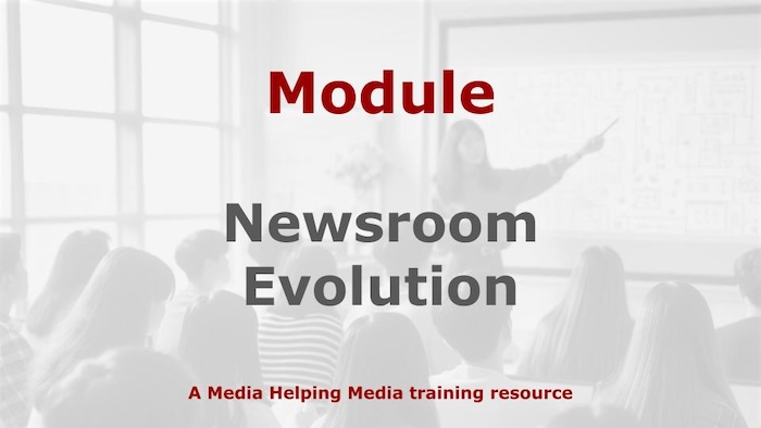 Graphic for a Media Helping Media course module