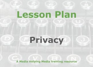 Lesson : Respecting privacy as a journalist Graphic for a Media Helping Media Lesson Plan