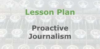 Lesson: Proactive story development Graphic for a Media Helping Media Lesson Plan